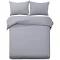 Giselle Bedding Queen Size Classic Quilt Cover Set - Grey