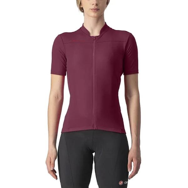 Castelli Anima 3 Jersey Womens Bordeaux/Red XL