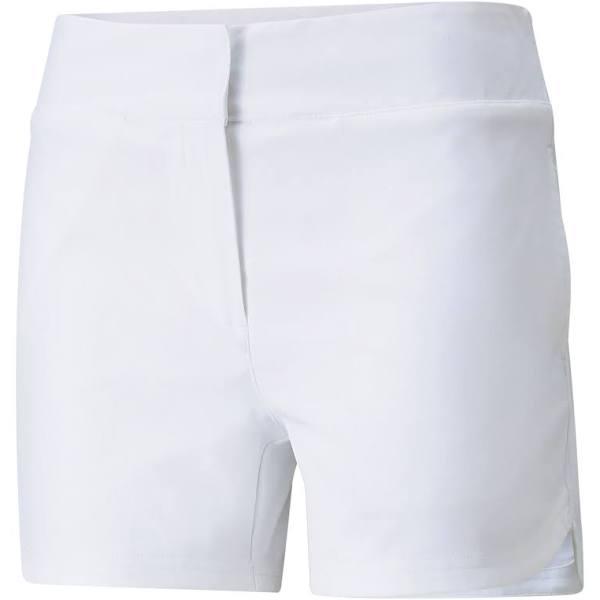 Puma Bahama Ladies Flat Front Shorts - Bright White - Size: S