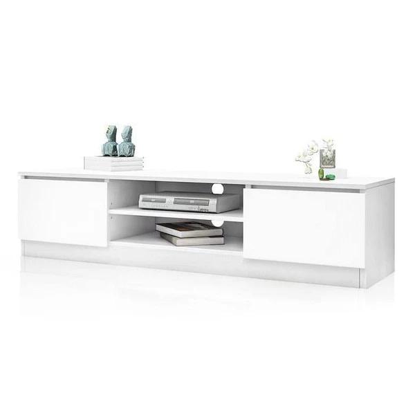 Wooden TV Entertainment Cabinet 160cm White