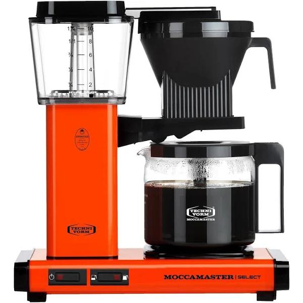 Moccamaster Kbg Select, Coffee Machines, Filter Coffee, Orange, UK Plug, 1.25 Liters