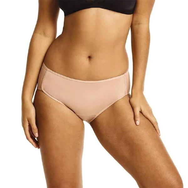 Love Luna Women's Midi Brief - Nude - Size 12-14