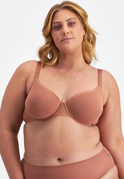 Berlei Because Lightly Lined Bra in Red Ochre Red 16 DD