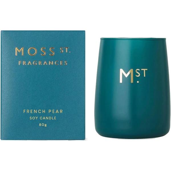 Moss St. Fragrances - French Pear Scented Soy Candle - 80g