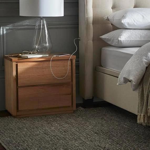 Hensley Bedside Table Natural by Freedom