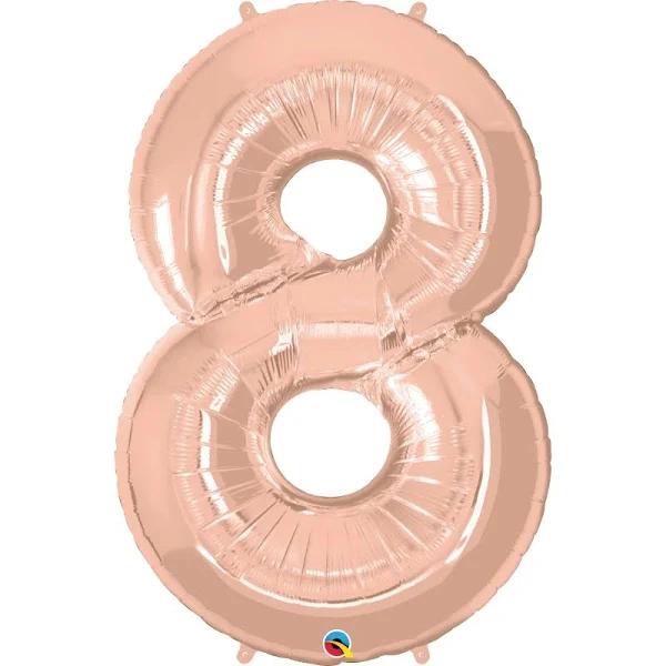 Rose Gold Giant Number Balloon 8