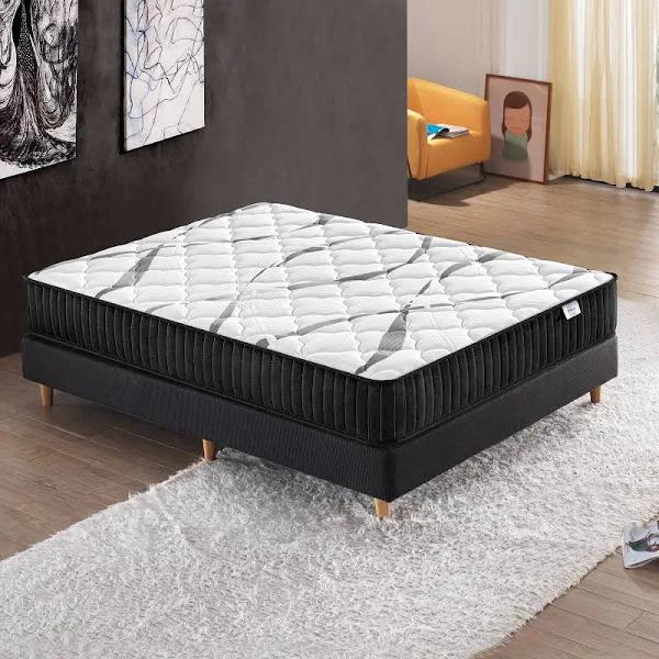 Breeze Home Premium Firm Pocket Spring Mattress 26cm High Density Foam