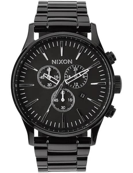 Nixon Sentry Chrono Watch - Black