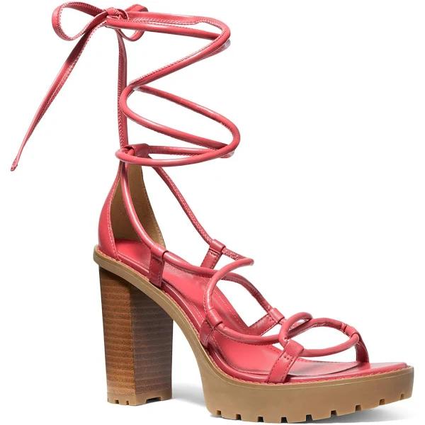 Vero Leather Platform Sandal Dahlia / 8