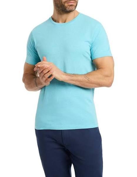 Marcs Brando Crew Neck Tee in Blue Marle Blue XL