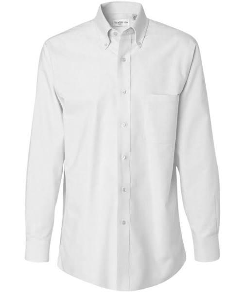 Van Heusen 13V0040 Long Sleeve Oxford Shirt White 3XL