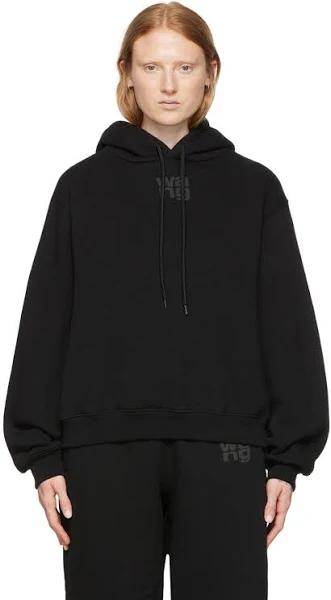 alexanderwang.t Black Cotton Hoodie