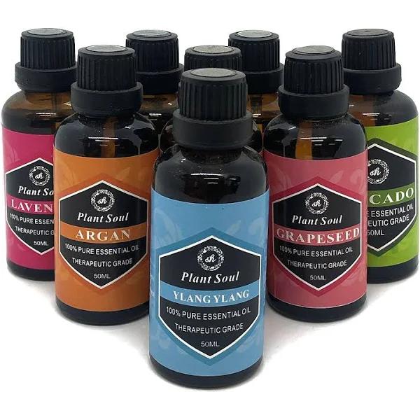 50ml Essential Oils 100% Pure Therapeutic Grade - Aroma Aromatherapy Diffuser Oil 6x10ml Bottles Gift Pack