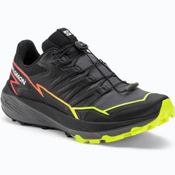 Salomon Thundercross Mens Trail Running Shoes - Black/Quiet Shade/Fiery Coral - US10.5