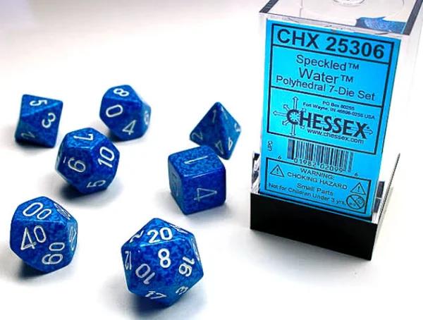 Chessex Dice Speckled Water Polyhedral 7-Die Set