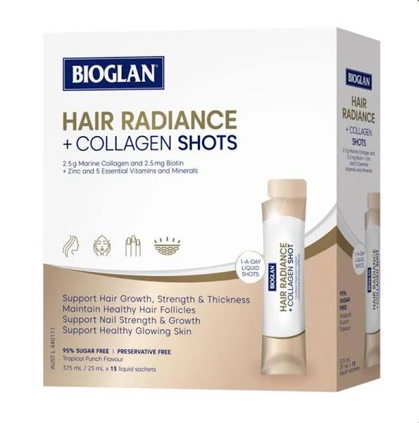 Bioglan Hair Radiance + Collagen Shots 25ml X15