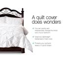 Giselle Bedding Super King Size Quilt Cover Set - White