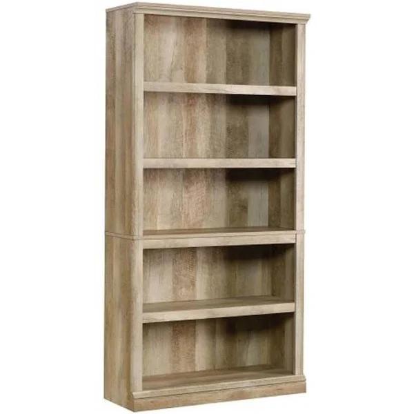 Lintel 5-Tier Sleek Wooden Bookcase Display Shelf - Oak