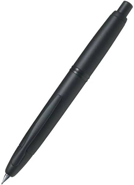 Pilot 690198 Capless Fountain Pen Black Matte Stub Nib