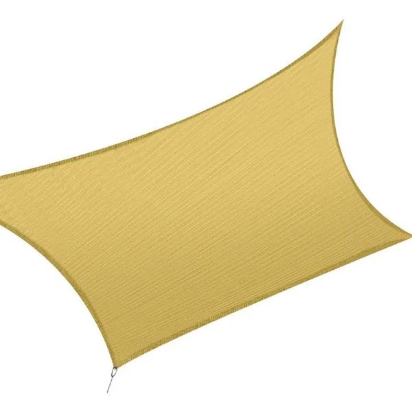 Sun Shade Sail Cloth Canopy Outdoor Awning Rectangle Sand 5x3m