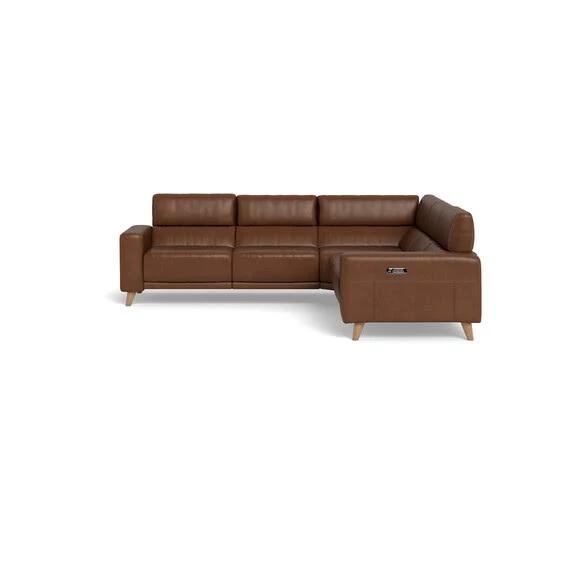 Sterling Leather Electric Recliner Modular Sofa Tan by Freedom