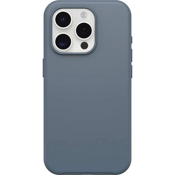 OtterBox iPhone 15 Pro (Only) Symmetry Series Case - Bluetiful (Blue), Snaps to MagSafe, Ultra-Sleek, Raised Edges Protect Camera & Screen