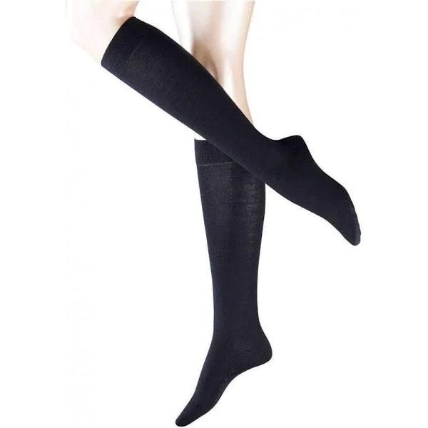 Falke Navy Softmerino Knee High Socks