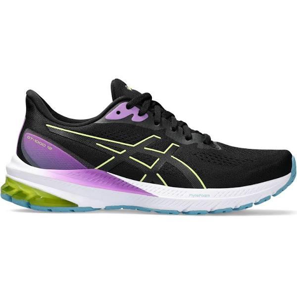 ASICS GT-1000 12 - Womens Running Shoes - Black/Glow Yellow