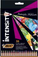 Bic Intensity Premium Colouring Pencil - Pack of 36 Fashion Assorted Wood Colour Pencils