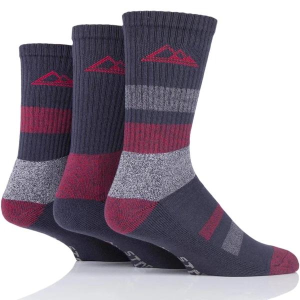 Storm Bloc 3pk Striped Crew Socks - Mens 6-11