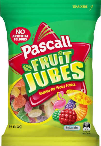 Pascall Fruit Jubes Lollies 180g