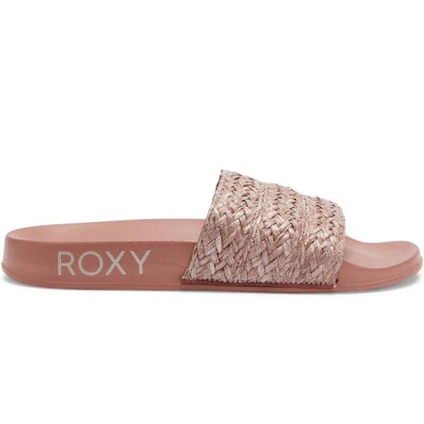 Roxy Slippy Jute Womens Slides Brown US 10