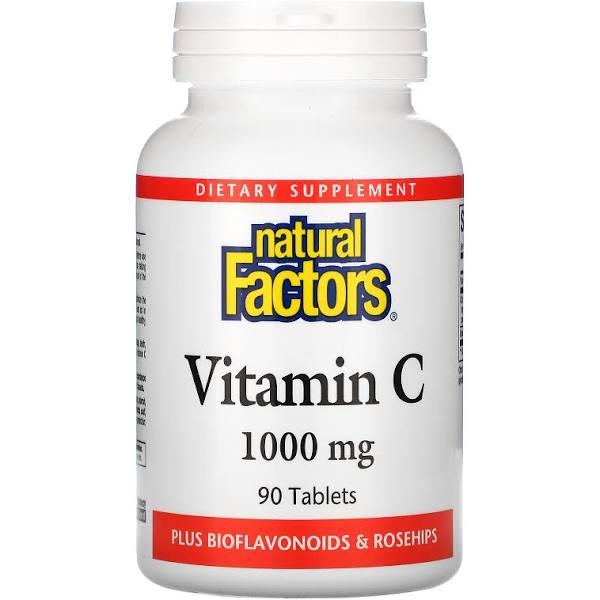 Natural Factors Vitamin C Plus Bioflavonoids & Rosehips 1000 MG 90 Tablets