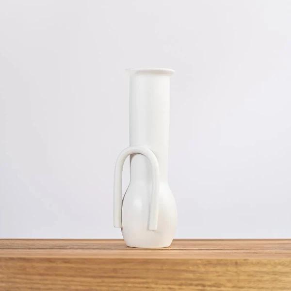 Ceramic Vase - Poppy - White - AfterPay & zipPay Available