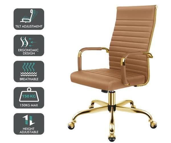 ALFORDSON Office Chair Padded Seat Ergonomic Executive Computer Study Gaming