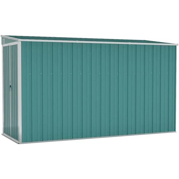 NNEVL Wall-mounted Garden Shed Grey 118x288x178 cm Galvanised Steel