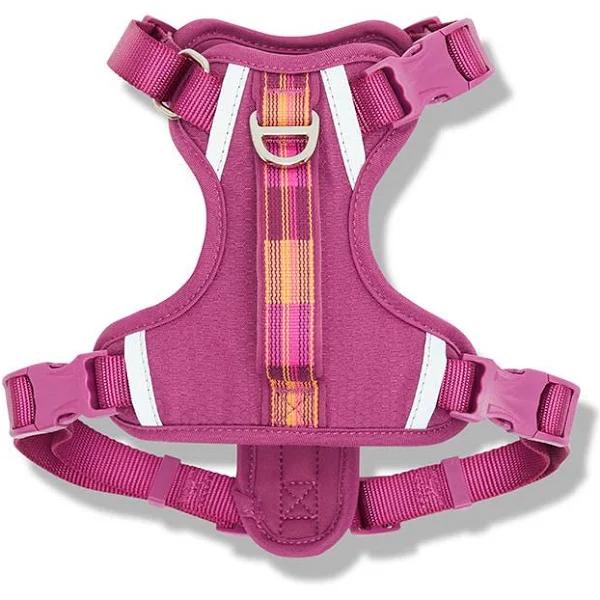 Sport Pet Checkered Dog Harness with Handle Purple XL