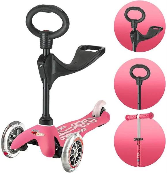 Micro Mini 3-in-1 Deluxe Scooter Pink