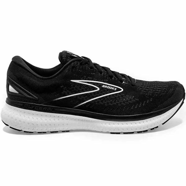 Brooks Glycerin 19 - Black/White - Wide (D) - Womens US 7.5