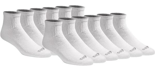 Dickies Mens Dri-tech Moisture Control Quarter Socks Multipack Socks