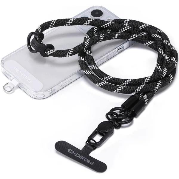 Project-cb Phone Lanyard1,Phone Tether Tab2, Crossbody Cell Phone Lanyard,Rope Lanyard,Universal Adjustable Phone Strap(Blackshadow)