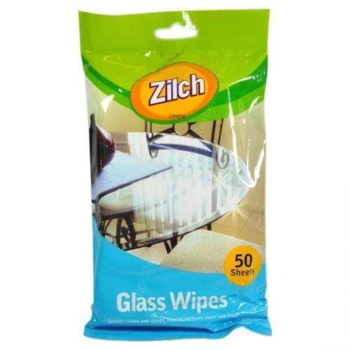 Zilch Glass Wipes 50 Sheets 20215