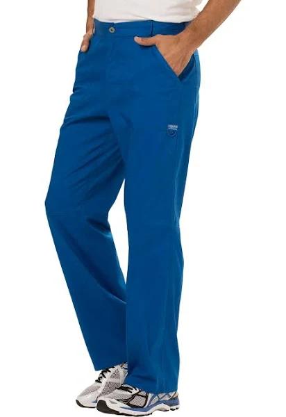 Cherokee Workwear Revolution Men's Short Cargo Scrub Pants - S - Royal