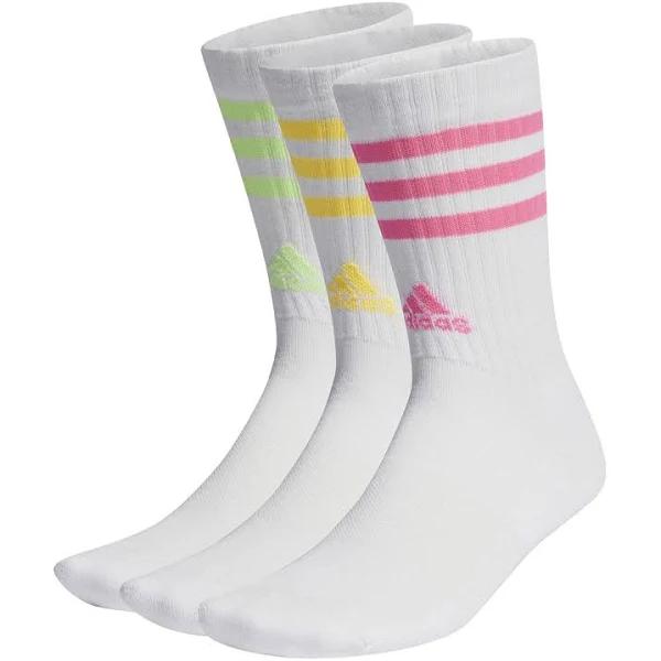 Adidas Performance 3-Stripes Cushioned Crew Socks 3 Pairs