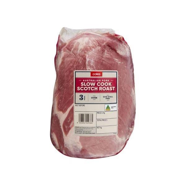 Coles Pork Slow Cook Scotch Roast Approx. 1kg