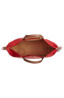 Longchamp Le Pliage Expandable Travel Duffel Nylon Weekender Deep Red