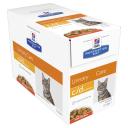 Hills Prescription Diet Cat C/D Multicare Urinary Care Chicken Wet Food Pouches 85g x 12