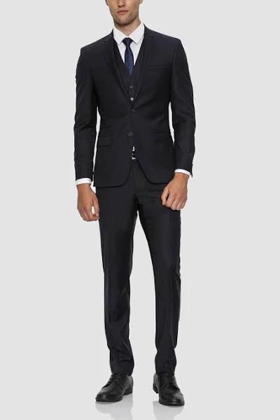 Gibson Slim Fit Breeze Suit in Navy Pure Wool FKC020 Mens