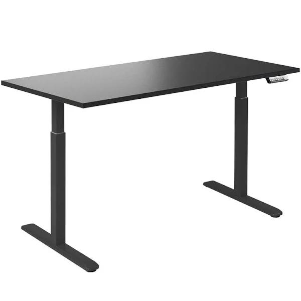 Desky Single Electric Sit Stand Gaming Desk Black / 1800x750mm / Black