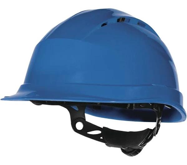 Delta Plus QUARTZ UP IV Blue Safety Helmet, Adjustable, QUARUP4BL